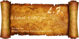 Liptai Flóra névjegykártya